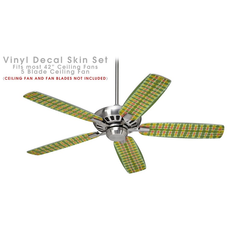 Tie Dye Spine 101 - Ceiling Fan Skin Kit fits