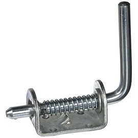 Buyers Products B2595 Spring Latch Assembly, 1/2" Spring Loaded Latch Pin Without Keeper, Zinc Plated Latch for Gate Latch, Utility Latch, Trailer Latch, Cage Latch