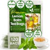 FreshDrinkUS, Premium 120 Lemon Balm Leaf Tea Bags, 100% Natural