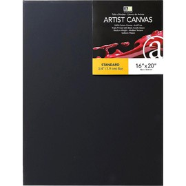 Art Advantage Artist Canvas Visual Edge 16x20, Black, Stretched Canvas for Painting, Canvas Boards for Painting, Canvas for Painting, Canvases for Painting, Stretched Canvas