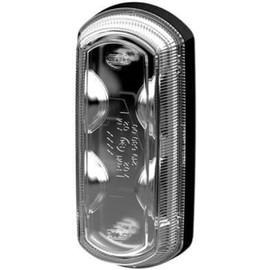 HELLA 2XS 013 327-061 Marker Light - Shapeline Tech - LED - 12/24V - Bolted - Lens Colour: Crystal clear - LED colour: Red/Yellow - Plug: AMP - 2-pin connector - left/right/Lateral Installation
