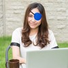 2 Pcs Single Eye Patch, Adjustable Eye Patch for Amblyopia,