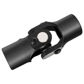 COOL STAR Single Steering Joints 3/4" Round x 3/4" Round Smooth Round U-Joint Shaft 96mm 35° Degree Black