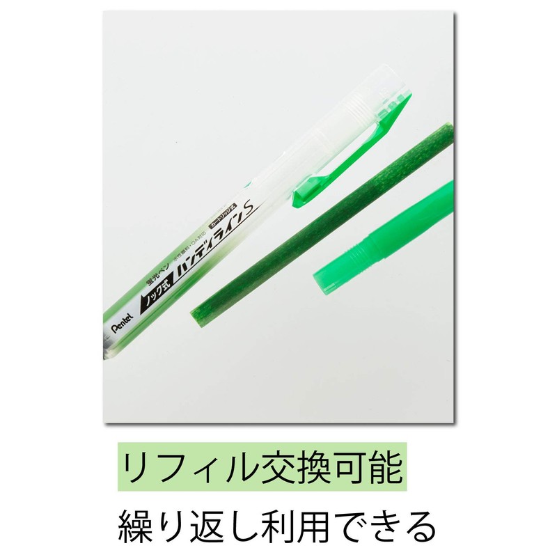 Pentel Knock Highlighter, Handy Line, 3 Color Set (SXNS15-3)