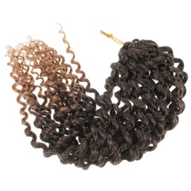 BIUDECO Elegant Crochet Braids Hair 14'' Water Wave Hair Extensions Easy Installation