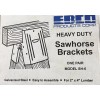 Heavy Duty EBCO Galvanized Steel Sawhorse Brackets 1 Pair MODEL