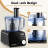 COOKLEE Food Processor, 600 Watts, 6 Functions Electric Food Chopper