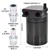 TuhooMall Aluminum Oil Catch Can with Baffled Filter, 3/8" NBR