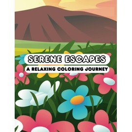 Serene Escapes: A Relaxing Coloring Journey: -Adult Coloring Book with Tranquil Landscapes, Cozy Cabins, Nature Scenes, and More