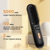 Cordless Hair Straightener Brush, Portable USB Rechargeable Travel Heat Comb,