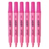 DOLLAR NeoMark Highlighter Pens, PINK, Pack of 6, Chisel Tip