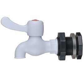 RAINPAL RBS100 Plastic Rain Barrel Spigot Kit(with Bulkhead Fitting)