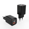 Eaxus® USB A + USB C Charger with Display -