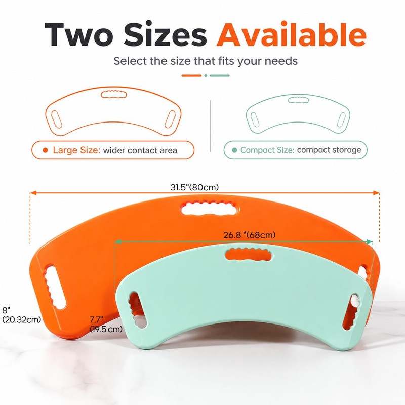 Suboton Compact Transfer Board with Slide Sheet, 27" Curved Sliding