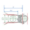 Chain Link Fence Commercial Single Gate Latch for 3" Post