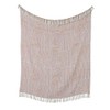 Appletree - Terracotta Geometric Throw/Blanket (180 x 130cm) - 100%