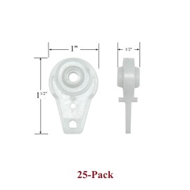 Shade Doctor of Maine Heavy Duty Ball-Bearing Carriers for Architrac EZ-Track and Other Drapery Ceiling Tracks (25-Pack)