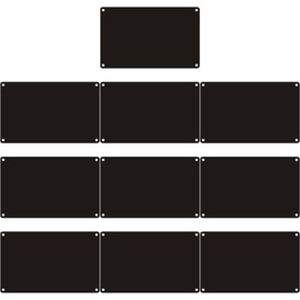 10Pcs street sign blanks metal name plate sublimation sign blanks metal sign blanks blank write-on metal sign printing name sign blank flags aluminum Multifunction Engraving board