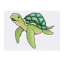 'Sea Turtle' Temporary Tattoo - Water Resistant, Skin-Safe, Non-Toxic Transfer (TO00032640)