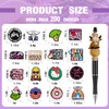 50Pcs Silicone Focal Beads for Pens, Random Cute Character Focal