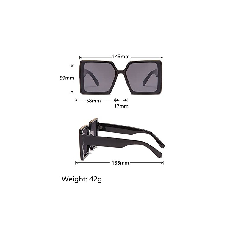 QUINTRA Catwalk for Women Men Popular Large Frame Polarized Sunglasses