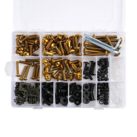 sportfairings Stainless Steel Fairing Bolts Kit Body Kit Screws For Honda CBR600RR CBR1000RR - Gold