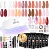 ROSALIND Poly Nail Gel Kit -14 Colors +72 Nail Art