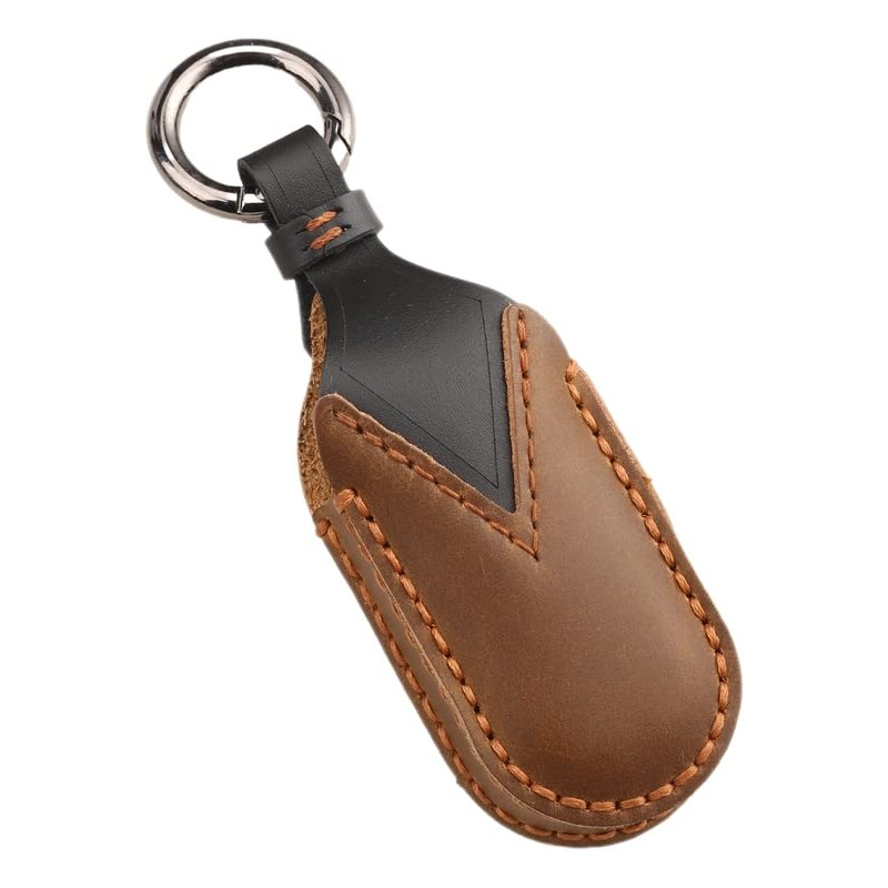 Smasol Sankyo Aluminum Genuine Leather Key Case, Entrance Door, Remote