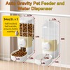 Rabbit Automatic Food Feeder and Water Dispenser Bunny Gravity Feeding