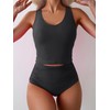 Eomenie Two Piece Tankini Swimsuits for Women Tummy Control Bathing