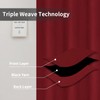 Easy-Going Blackout Curtains for Bedroom, Solid Thermal Insulated Grommet and