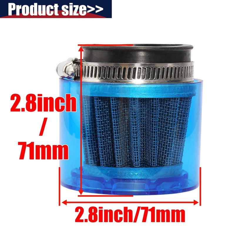 QAZAKY 41mm 42mm 43mm エアフィルタークリーナー 防沫プラスチックカバー 防水 オートバイ ATV クワッドスクーター