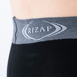 Gunze RIZAP Women's Compression Leggings for All Seasons, Walking to Increase Calorie Burning, 10/4 Length, black (winter)