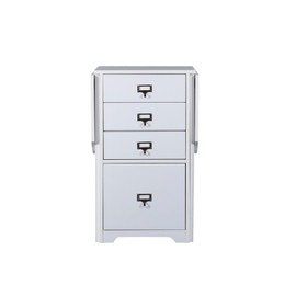SEI Furniture Fold Out Organizer & Craft Desk - Convertible Folding Desktop - White Finish
