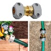 LIULO TOOL Garden Hose Repair Kit - 3 Set Aluminum