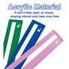 QANIUOS Mahjong Line Finder, 2 Pack Mahjong Rules Reader, Acrylic