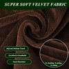 FlyGulls Rocking Chair Cushions Indoor Velvet Chair Pads High Back