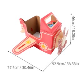 TOYANDONA Childrens Wearable Cardboard Airplane Toys Toddler Airplane Costume Cardboard Making Toy