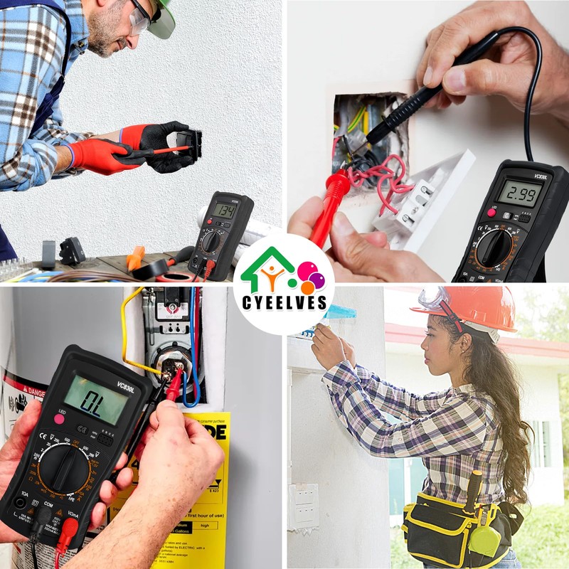 Digital Multimeter Pocket, Multifunction Battery Tester with Backlight Test Wire,