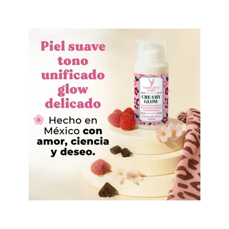 Crema Iluminadora Aclarante para Zonas Intimas con Feromonas 100mL Yaakunaj
