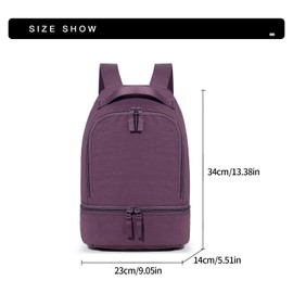 PTAHTHOTH Trendy Backpack for Women Men, Small Casual Backpack, Versatile Cute Daypack Purse Lightweight Water-Resistant Polyester for Gym, Work, Shopping, Hiking, Travel & Outdoor Adventures, Black