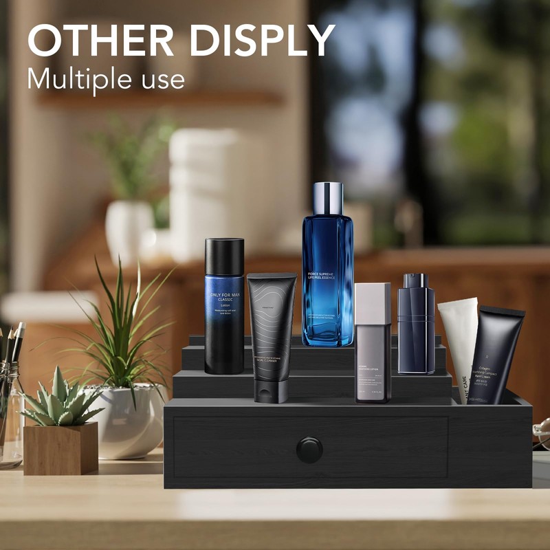 Zecela Cologne Stand Organizer for Men, 3 Tier Cologne Display