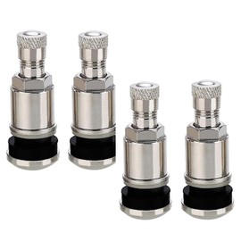 YUENTOEN Tubeless Tire Air Valve Stems Motorcycle Air Valve Stems Set of 4 with Dust Cap Vehicle Tire Valve Replacement Copper Universal