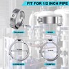 120 Pack 1/2 Inch PEX Cinch Clamps Rings, 304 Stainless