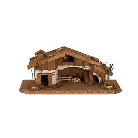 LB H&F Bergbauern Nativity Scene Wooden Nativity Table Nativity Scene