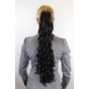 Hairpiece: Magnificent intricately curly braid/ponytail dark brown (3) spiral curls