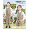 LOLANTA Boys Suit Wedding Ring Bearer Outfit Kids Suit Set,