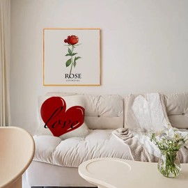 aqtoelca Valentines Day Pillow Covers 20x20 Set of 4 Valentine Valentines Day Decor for Home Buffalo Plaid Love Heart Wedding Anniversary Pillow Covers Linen Pillow Cases