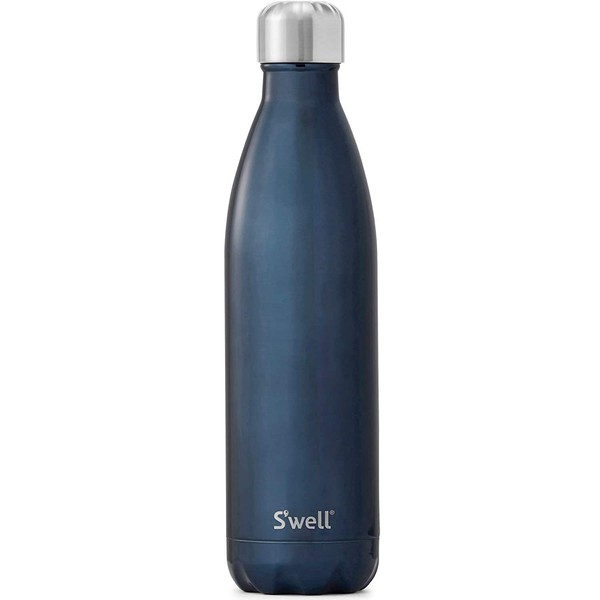 S'well Stainless Steel Water Bottle - 25 Fl Oz - Blue Suede - Triple-Layered Vacuum-Insulated Containers Keeps Drinks Cold for 48 Hours and Hot for 24 - BPA-Free - Perfect for the Go