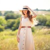 2 Pieces Simple Belts, Wide Belts For Women, Elastic Belts,